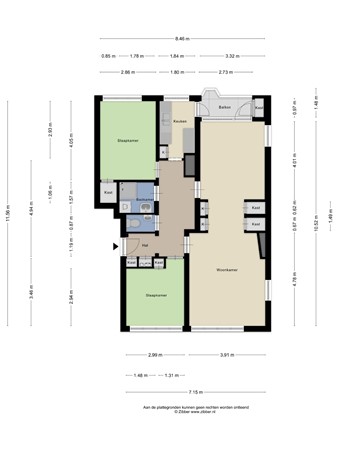 Floorplan - Laan van Meerdervoort 1154, 2555 CA Den Haag